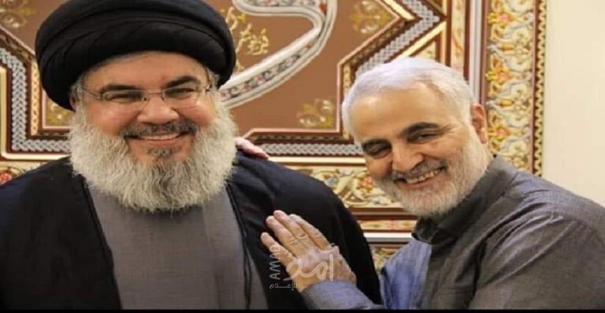 لأول مرة .. الإعلام الإيراني ينشر صور لسليماني ونصر الله