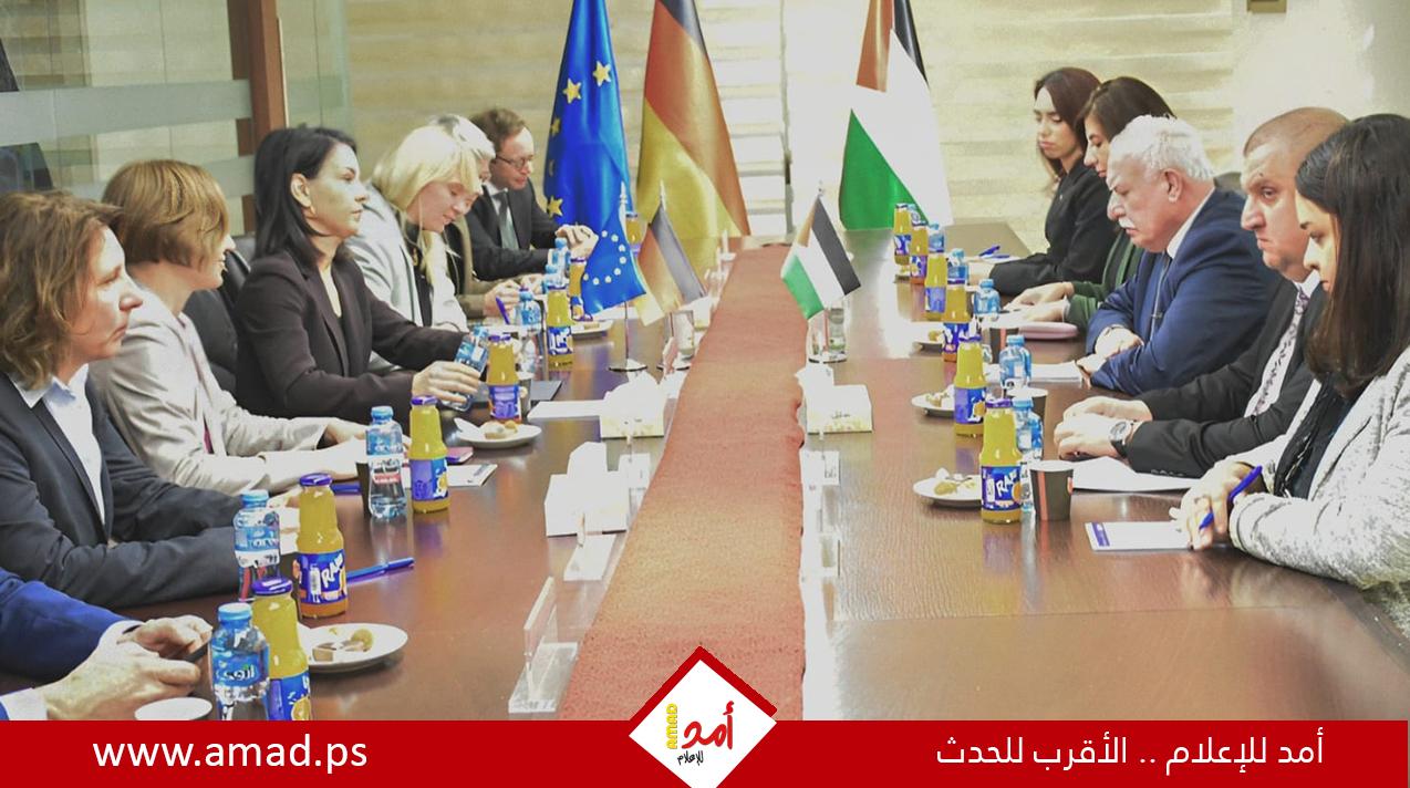 "المالكي" يطالب وزيرة خارجية ألمانيا الضغط على إسرائيل لوقف إطلاق النار وتأمين المساعدات