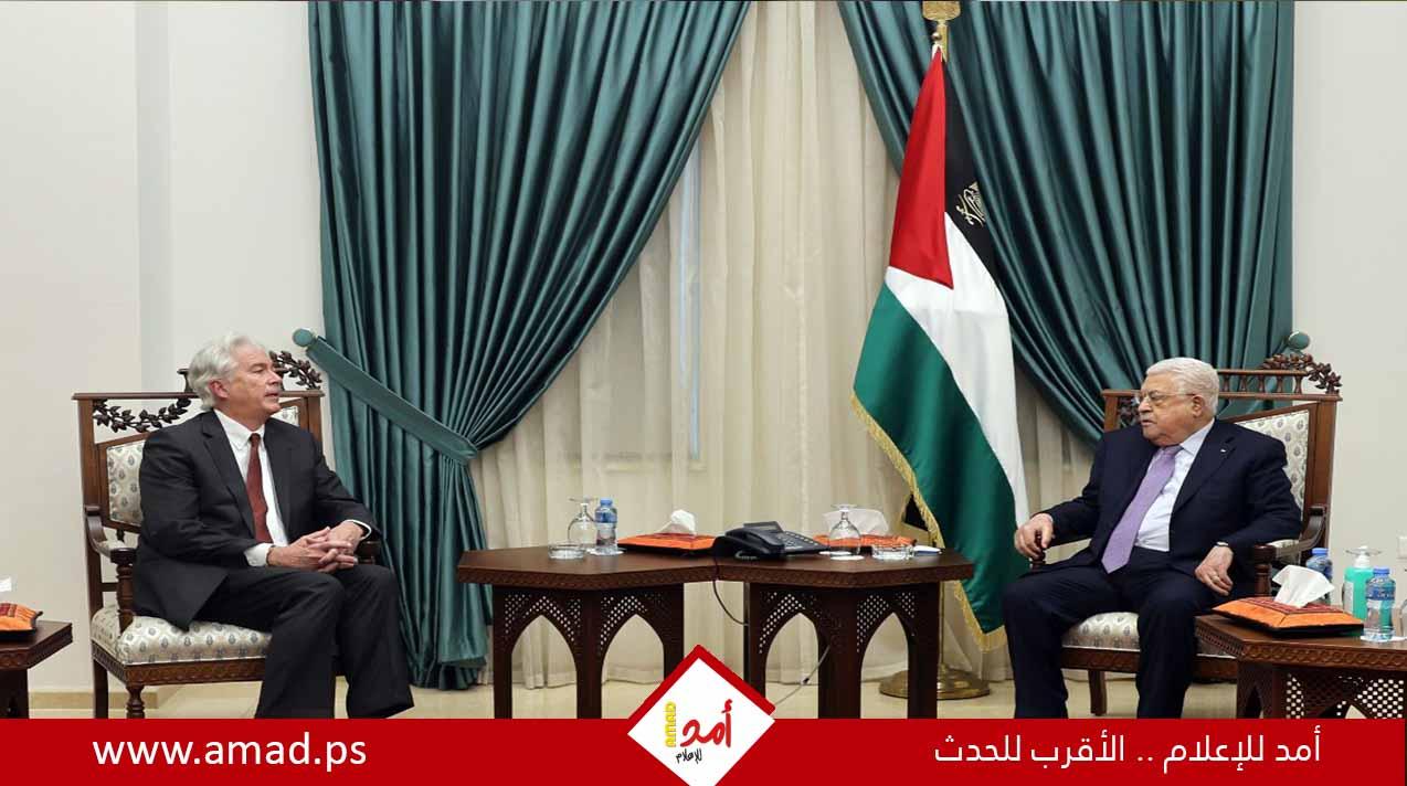 الرئيس عباس يستقبل مدير جهاز المخابرات العامة الأميركية