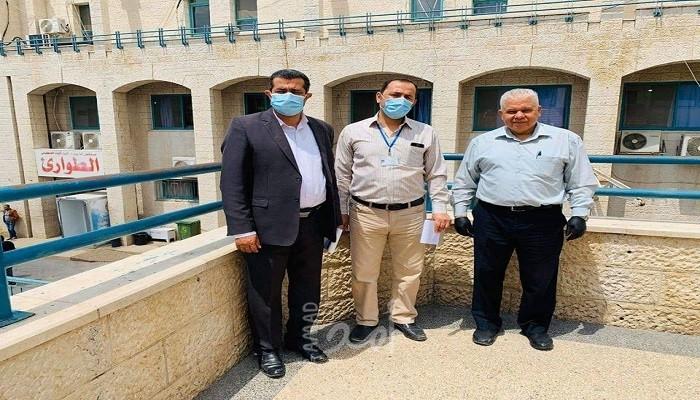طولكرم: جودة البيئة تطلع على إجراءات التخلص الآمن للنفايات في مشفى ثابت ثابت