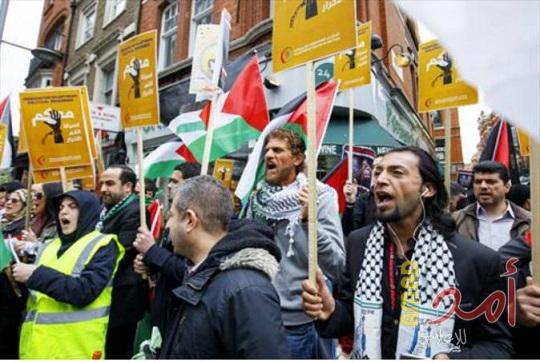 وقفة أمام السفارة الإسرائيلية بلندن دعماً للمعتقلين الفلسطينيين