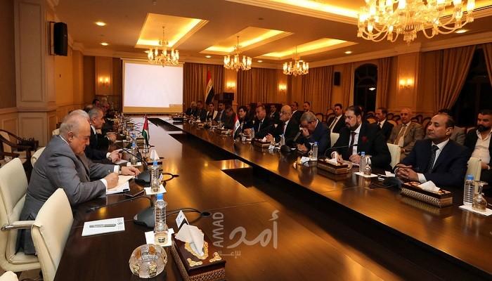 أشتية يترأس اجتماعاً جمع مستثمرين فلسطينيين وعراقيين
