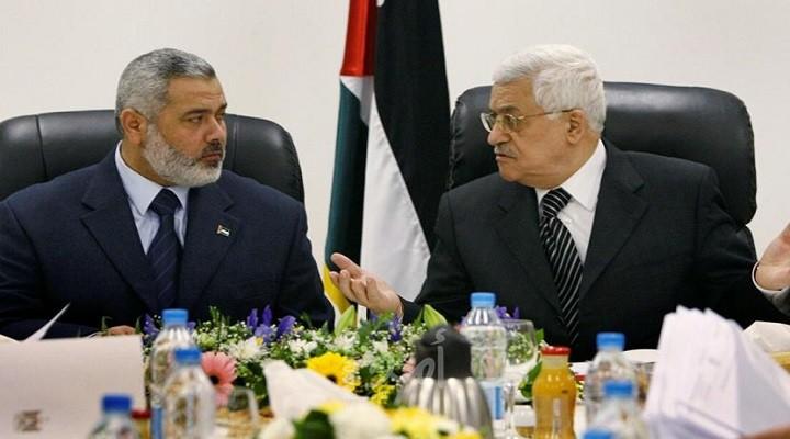 عباس يتلقى اتصالاً هاتفياً من هنية