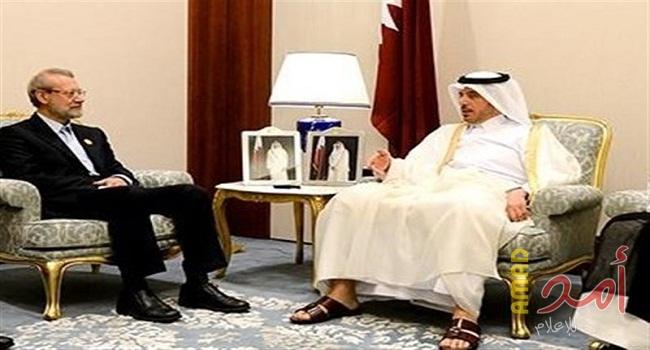 رئيس وزراء قطر يؤكد أن مواقف بلاده تتماشى ومواقف إيران..ولاريجاني: أمن الدوحة من أمن طهران