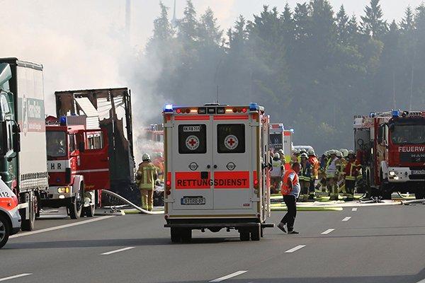 اصابة  47 شخصاَ بحادث سير في ألمانيا