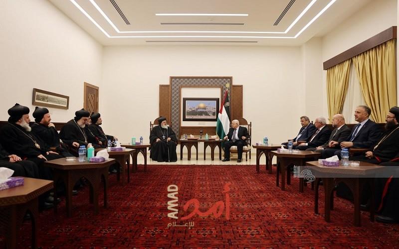 الرئيس عباس يستقبل بطريرك أنطاكيا وسائر المشرق للسريان الأرثوذكس