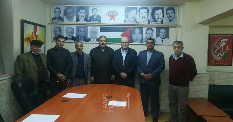 الديمقراطية تستقبل وفداً قيادياً من حركة المقاومة الشعبية