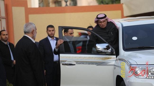 العمادي يغادر قطاع غزة