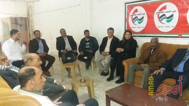 حزب الشعب الفلسطيني يستقبل وفد من اتحاد نقابات عمال فلسطين