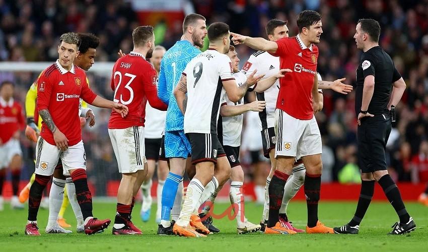 اتهام مانشستر يونايتد بسلوك غير لائق أمام فولهام بكأس الاتحاد الإنجليزي