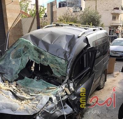 وزارة العمل تغلق منشأة قيد البناء جراء سقوط حمولة "طوب" على سيارة في رام الله