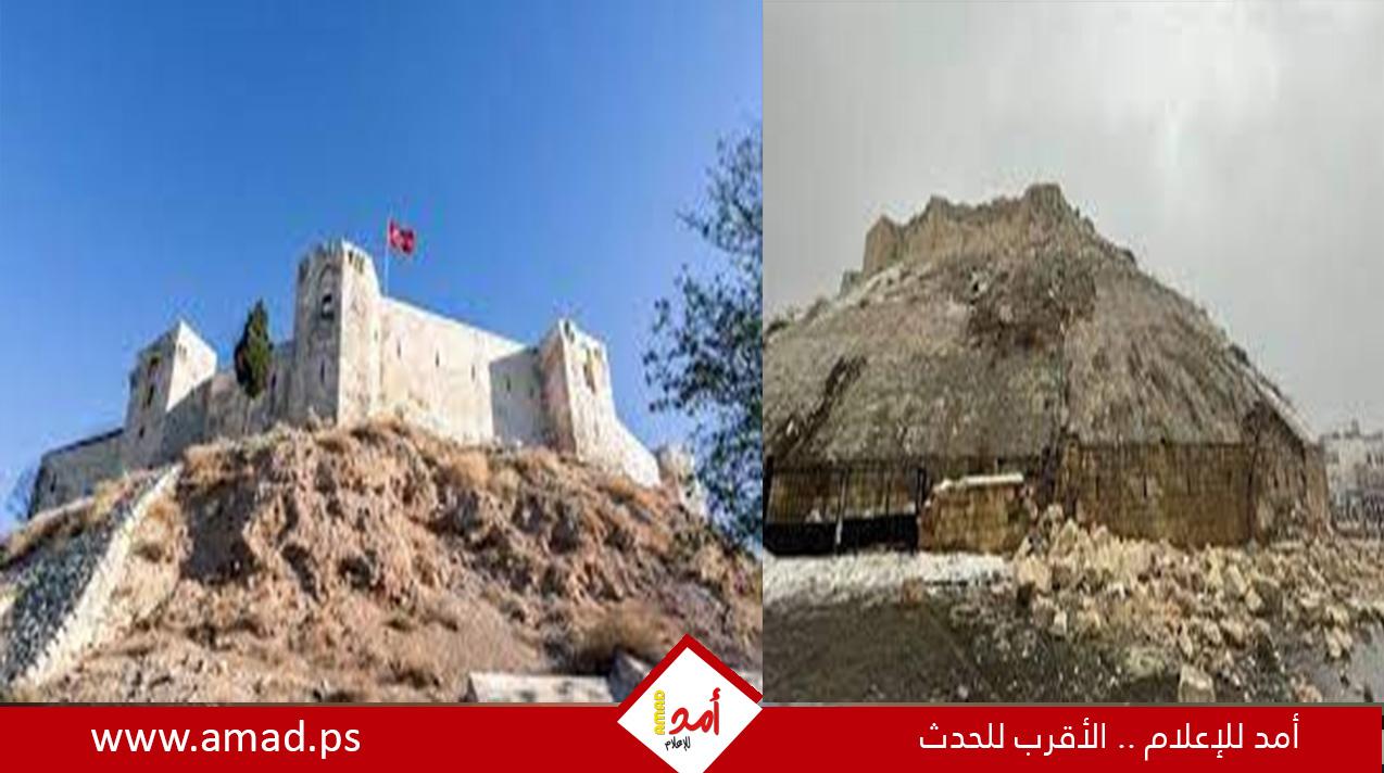 الزلزال المدمر يتسبب في هدم قلعة غازي عنتاب التاريخية - فيديو