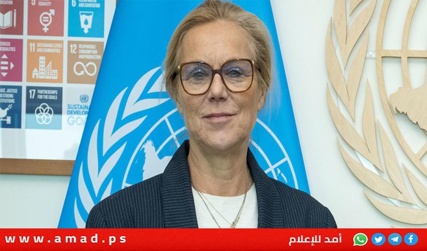 أبو عمرو يستقبل منسقة الأمم المتحدة للشؤون الإنسانية وإعادة إعمار قطاع غزة