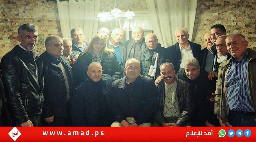 وفد مشترك من قيادات حزب الشعب والحزب الشيوعي والجبهة الديمقراطية يقدم واجب التهنئة للمناضل كريم يونس