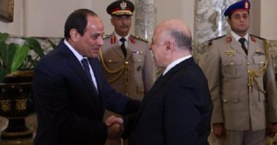 العبادي مصر والمباحثات مع السيسي ركزت على محاربة الإرهاب