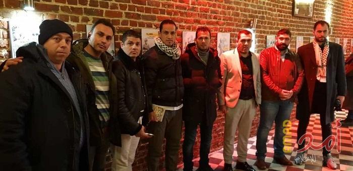 بالصور - تيار إصلاحى فتح يشارك في فعاليات يوم التضامن العالمي ببروكسل