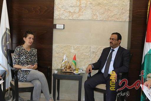 أحمد براك يلتقي مدير مشروع عدالة الإحداث في مؤسسة أرض الإنسان