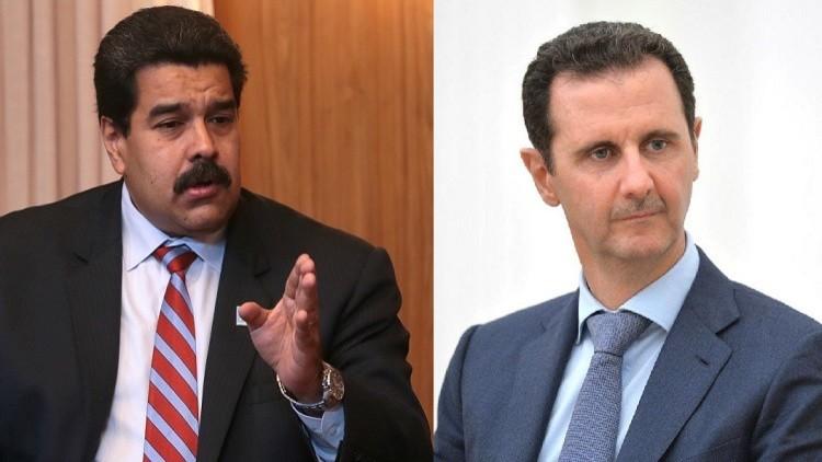 الأسد يتلقى اتصالا هاتفيا من الرئيس الفنزويلي