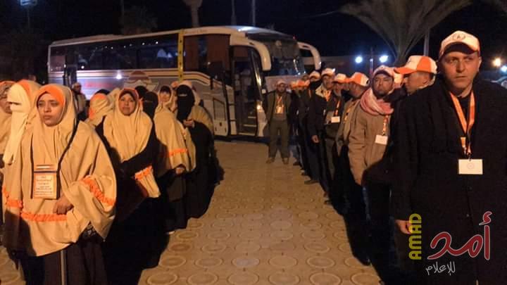 بالصور.. مغادرة الفوج الأول من معتمري قطاع غزة عبر معبر رفح