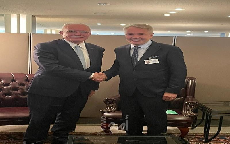 المالكي يلتقي وزير خارجية فنلندا ومونتينيغرو في نيويورك