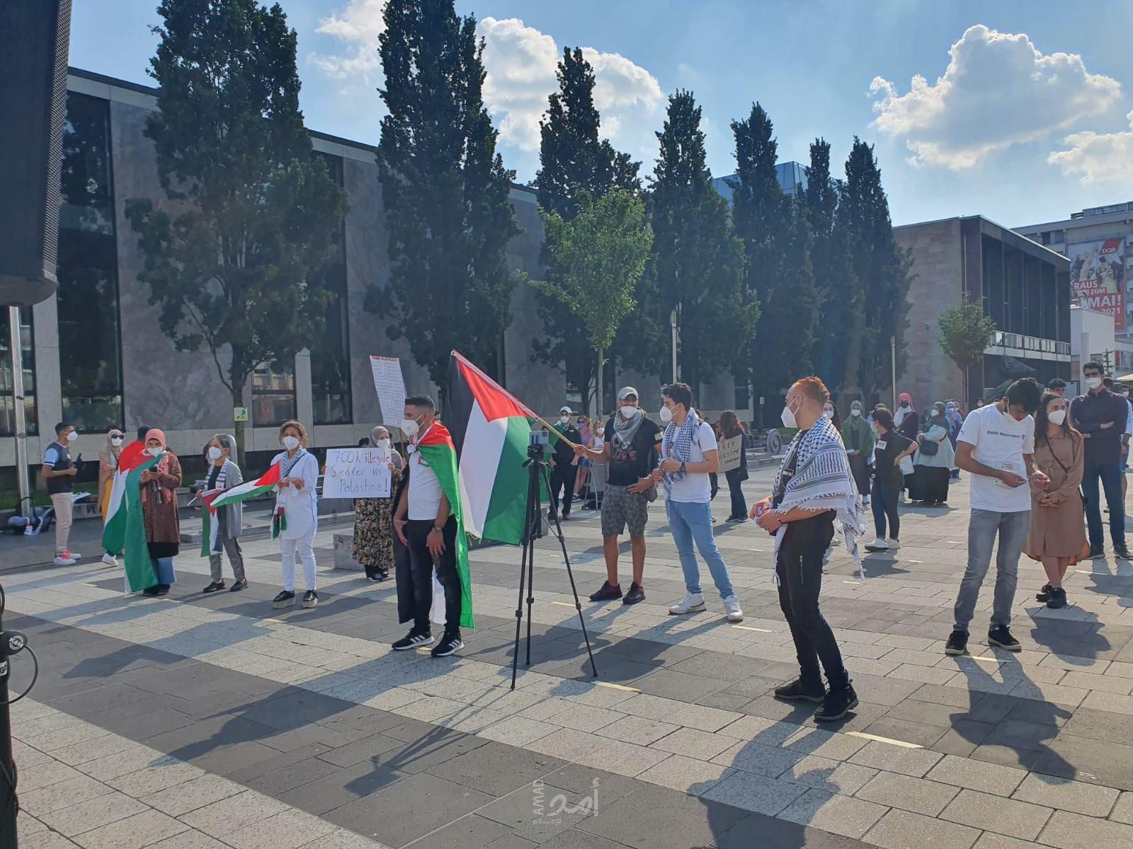 مظاهرة جماهيرية حاشدة في ذكرى النكسة وتضامنًا مع الشعب الفلسطيني في مدينة نورنبرغ