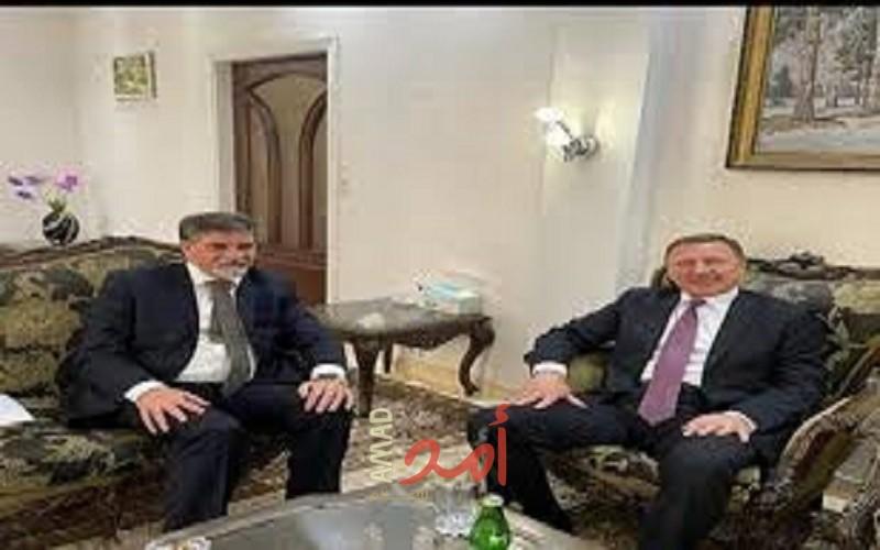  السفير عبد الهادي يطلع المبعوث الخاص للرئيس الروسي في سوريا على الأوضاع في فلسطين