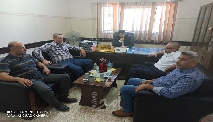 غزة: وفد من وزارة النقل والمواصلات يزور بلدية المصدر