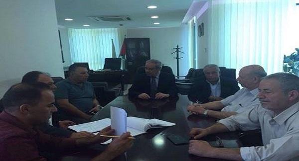 تيسير خالد يلتقي رئيس الجالية الفلسطينية في بلجيكا ولوكسمبورغ