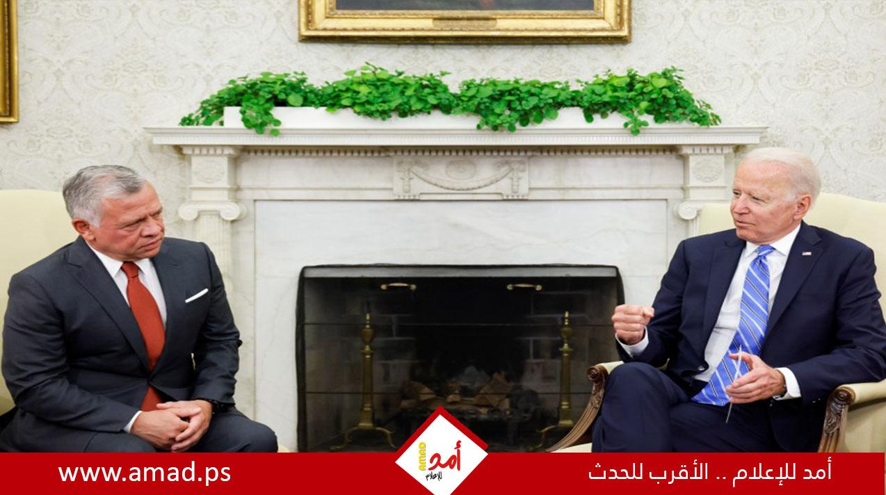 العاهل الأردني يلتقي بايدن في واشنطن ضمن مساعيه لوقف إطلاق النار في غزة