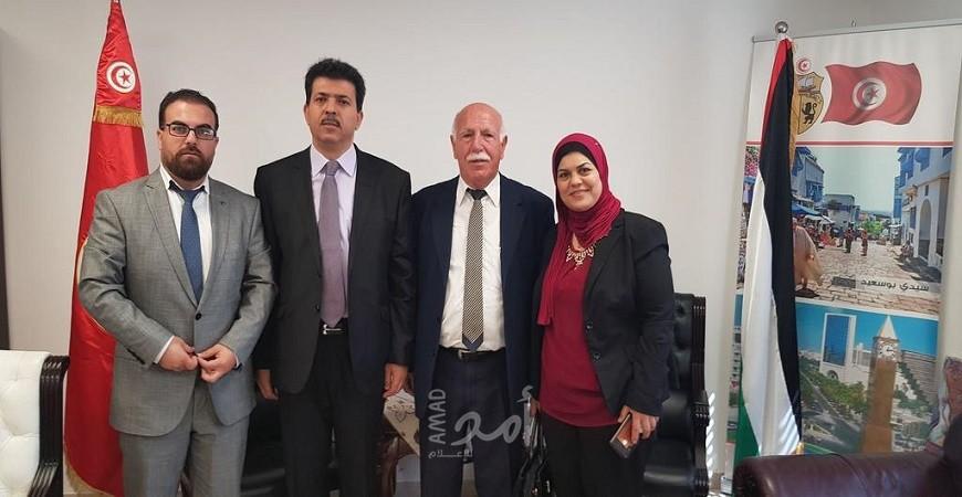 وفد من النضال الشعبي يلتقي السفير التونسي لبحث العلاقات الثنائية