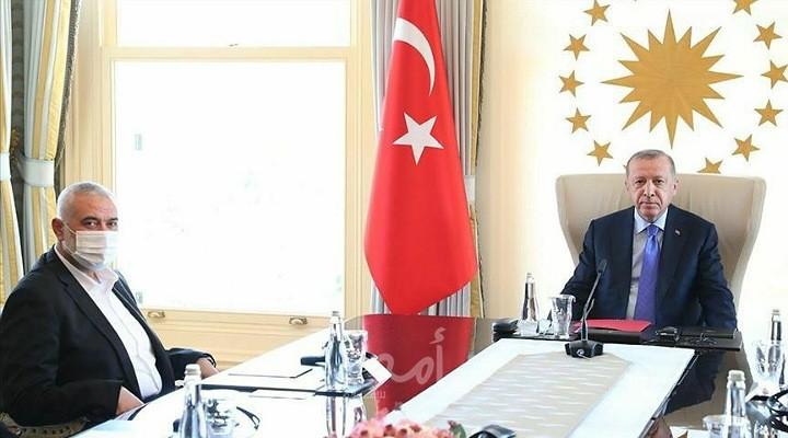 بحضور رئيس المخابرات..أردوغان يستقبل هنيـة في قصر  وحيد الدين  بإسطنبول