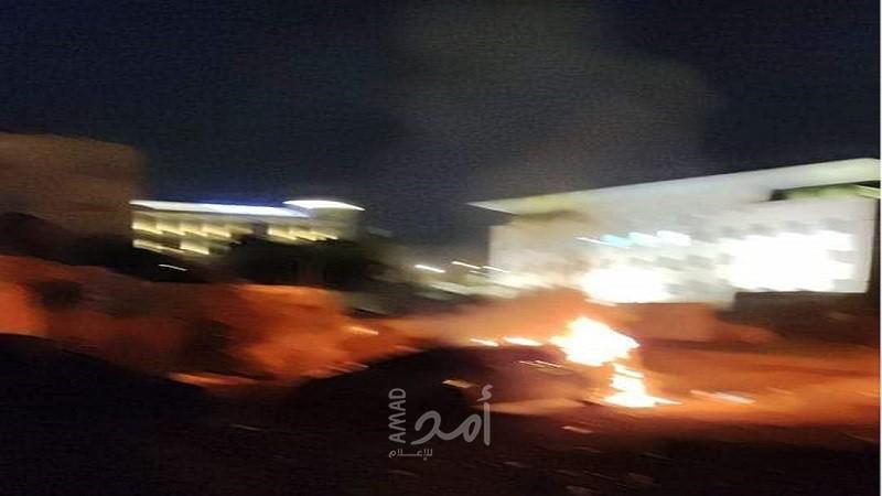 الدفاع المدني والأمن يمنعون مواطن من حرق نفسه في جنين