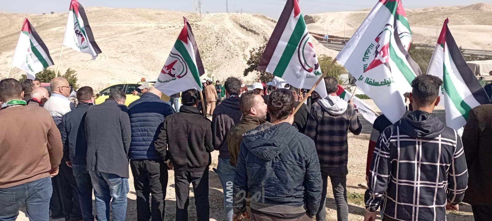 جبهة النضال الشعبي تنظم فعالية مركزية في "الخان الأحمر"  ضد سياسات التهجير والاقتلاع الاحتلالية