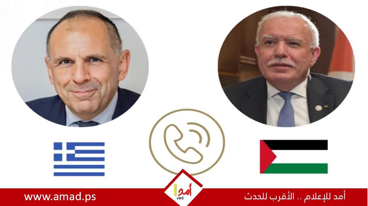 المالكي يطلع نظيره اليوناني على الاوضاع الكارثية جراء العدوان الاسرائيلي على الشعب الفلسطيني