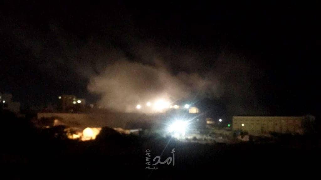 طيران الاحتلال الإسرائيلي يقصف هدفا شمال قطاع غزة