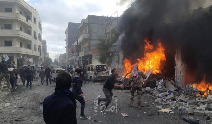قتيلان وجرحى بإنفجار سيارة مفخخة شمالي سوريا