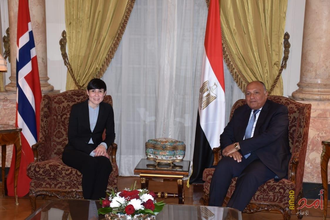 أبو الغيط يبحث مع وزيرة خارجية النرويج  التطورات الأخيرة للقضية الفلسطينية