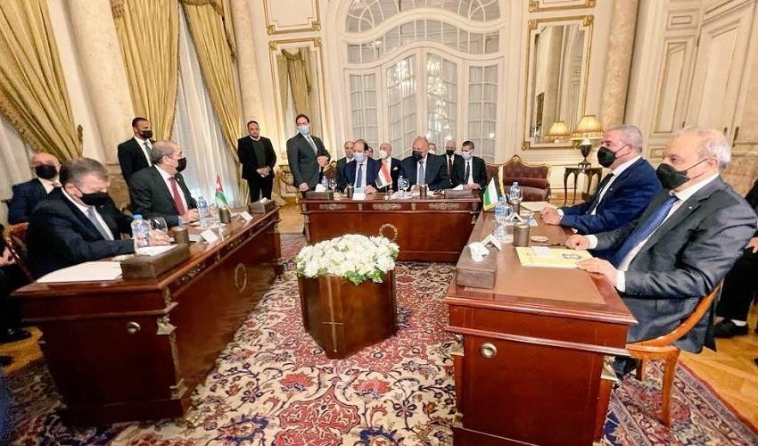 البيان الختامي للقاء الوزاري الثلاثي درس مقترحات لكسر الجمود الذي تشهده عملية السلام