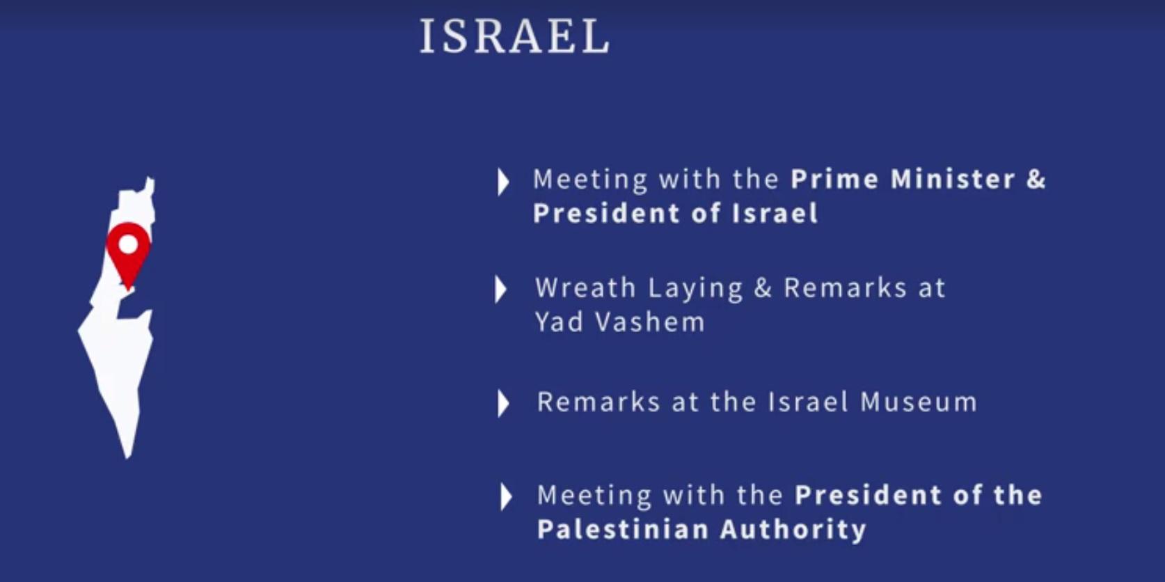 صفعة لنتنياهو.. فيديو دعائي لزيارة ترامب يظهر "خارطة اسرائيل" دون الجولان والأراضي الفلسطينية المحتلة
