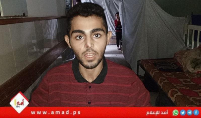 الجريح "أحمد النمر" يناشد لإنقاذ حياته ومغادرته للعلاج خارج قطاع غزة- فيديو
