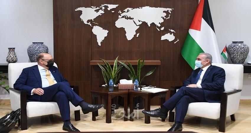 اشتية يُطالب أوروبا بالضغط على إسرائيل لإلزامها بالاتفاقيات المُوقعة
