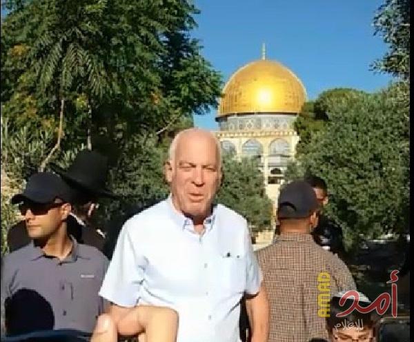 بالفيديو.. وزير الزراعة في حكومة الاحتلال برفقة المستوطنين يقتحمون الأقصى