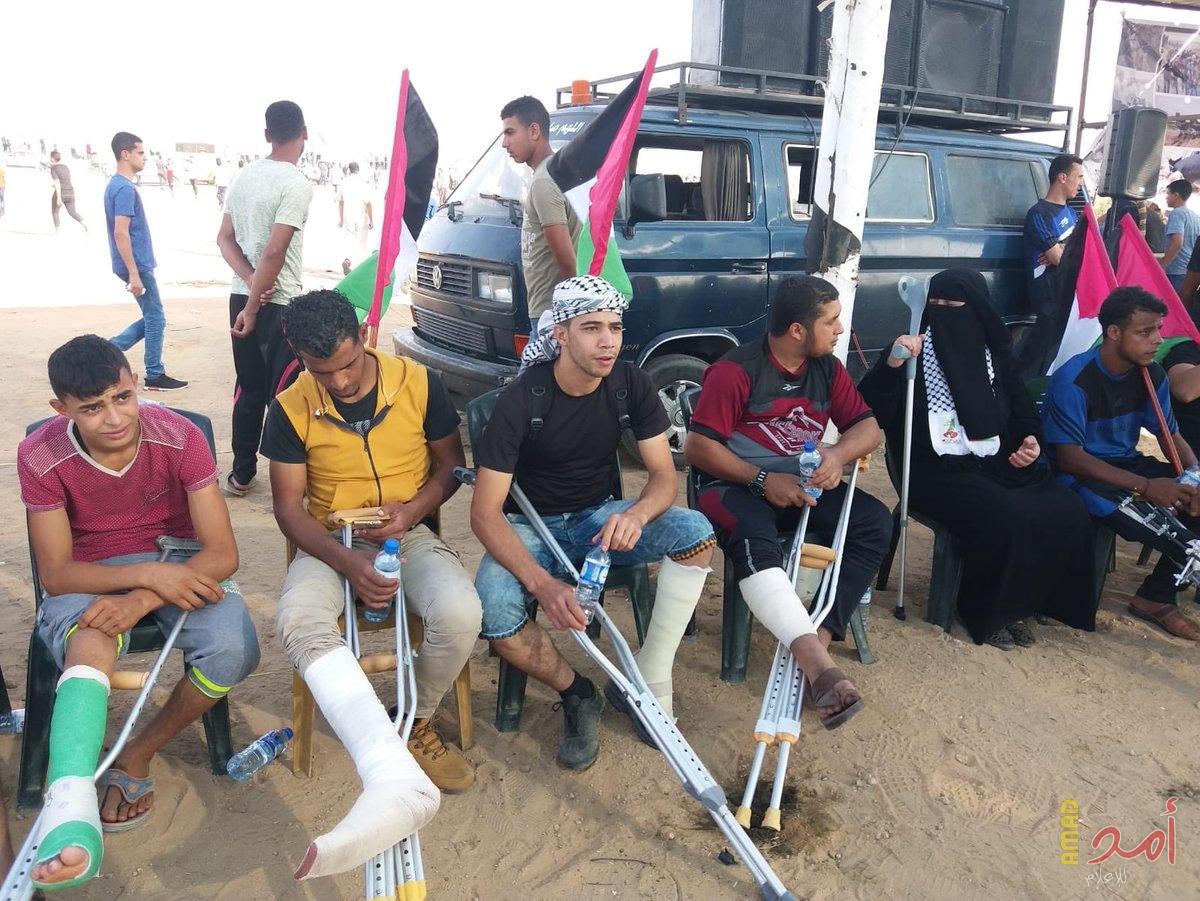 تشكيل "لجنة مركزية" لمتابعة مصابي مسيرة العودة بقطاع غزة