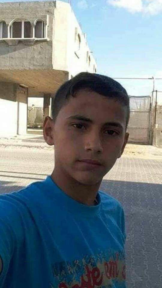 استشهاد الفتى يوسف أبو جزر برصاص قوات الاحتلال