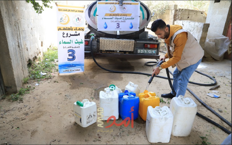 للعام الثالث على التوالي مركز شباب الأمة ينفذ مشروع غيث السماء لسقيا الماء