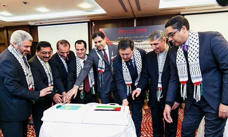 احتفال مهيب بمناسبة يوم التضامن العالمي مع الشعب الفلسطيني في كازاخستان