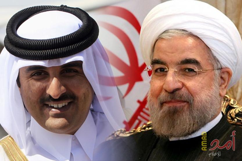 أمير قطر يشكر إيران على دعمها بلاده في أزمة الخليج