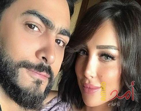 بالصورة : هكذا علّقت بسمة بوسيل على فيديو كليب زوجها تامر حسني
