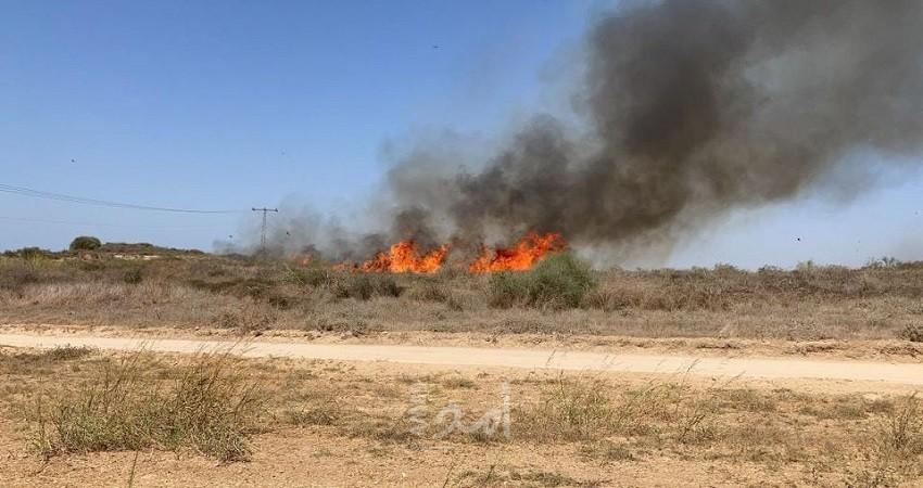 حرائق في بلدات إسرائيلية شرق قطاع غزة بفعل البالونات