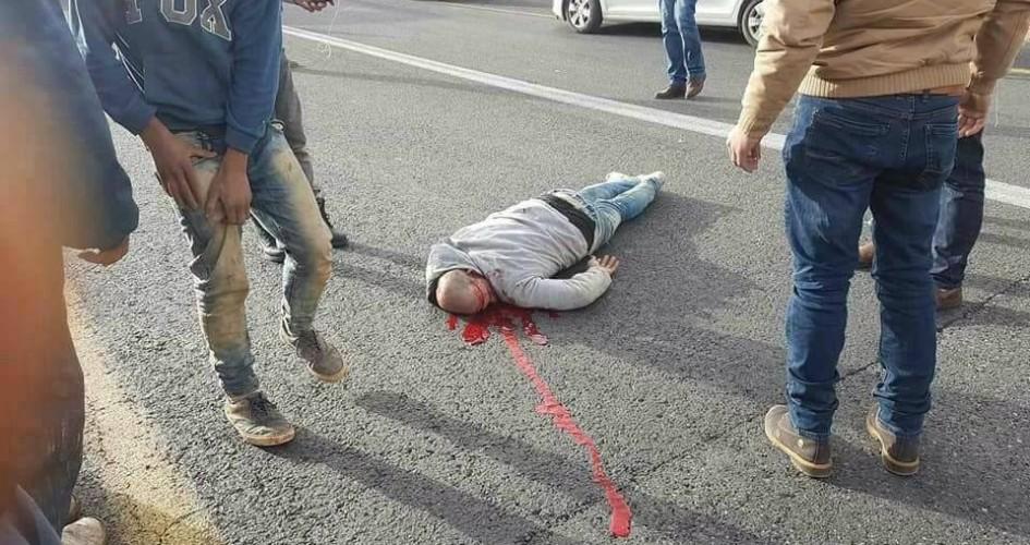 استشهاد شاب فلسطيني دهسه باص إسرائيلي على شارع 60 جنوب بيت لحم